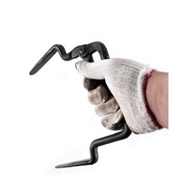 소형 돌 보강토 집게 클램프 석재 보도블럭 설치도구, 중간 거친 부분 16mm 작은 벽돌 4개