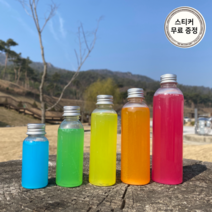 미니 플라스틱 PET 원형 투명 페트병 공병 주스병 더치병 용기 샘플 보틀, 85ml