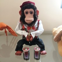 유명한 멀티 액션 재미있는 심벌 연주 시뮬레이션 원숭이 침팬지 빈티지 전자 봉제 장식 장난감 오리지널 소스, 01 25-27CM, 01 25-27CM