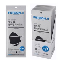 필슨엠 FK94 산들 방역마스크 대형 블랙_(통(20매)), 없음, 개