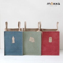 쥬트 컬러 분리수거함, 플라스틱 (2개)