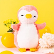 [더샵토이]핸드메이드 동물 펭귄 봉제인형 아기 오렌지펭귄, 오렌지
