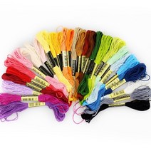 아기자기우드 스트링아트 걱정인형 십자수실 30색상, 21. 보라색 (3837)