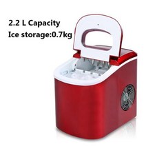 아이스 메이커 EDTID-12kgs/24H 휴대용 자동 제빙기 가정용 총알 둥근 얼음 제조기 가족 바 커피숍 용 기계 EU/US/UK 플러그, red_EU | English panel