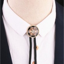 타이슬링 볼로타이 원석 넥타이목걸이 화려한 넥타이대용 캐쥬얼 유럽풍 천연석