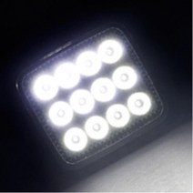 차량용 LED 써치라이트 화물차 선박 견인차 12V 24V 관광버스 윙바디 2.5톤 렉카차 캠핑카 작업장 공장 산업현장 용달차 포터 조명 자동차, SJ 201 옐로우1개