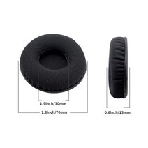 1 쌍 라운드 6cm-10cm 이어 쿠션 이어폰 패드 블랙 메쉬 폼 헤드폰 수리 액세서리 귀마개, 협력사, 7cm