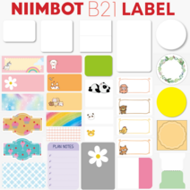 Niimbot B21 라벨프린터 라벨지, 사각투명 40x20