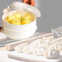 투제이유니버스 2단 전자레인지 스팀 찜기 스티머 찜통 찜솥 채반 전자렌지 만두 고구마 옥수수 떡 굴 호빵, 투제이유니버스 본상품선택, 2단 세트