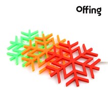 캠핑용 실리콘 눈꽃 냄비받침, 랜덤