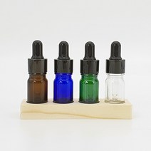 [이서지니]갈색 유리 공병 검정 금속캡 스포이드 아로마 오일 화장품 5ml, MB_스포이드5ml_투명