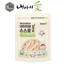 [내아이애] 유기농 아이과자 쌀과자 떡뻥 스스로스틱 과일칩 과일과자 모음(추가증정 이벤트), 1개, 유기농 스스로스틱 표고버섯