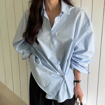 시크폭스 여성용 [made]고밀도코튼 투웨이오버핏랩셔츠