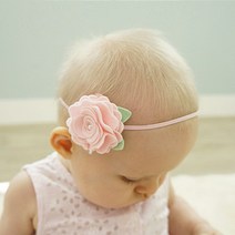 홀리졸리 양모펠트 플라워 아기헤어밴드 F07