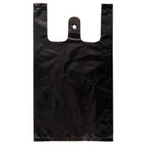 손잡이 마트 비닐봉투 검정, 4호 500매