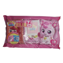 [김] 캐치 티니핑 바삭! 고소한 티니핑 김 X 4세트(1세트 = 김4g X 3봉) - 1세트 당 티니핑 렌티쿨러칩 1개 포함(36종 중 랜덤으로 1개), 4g