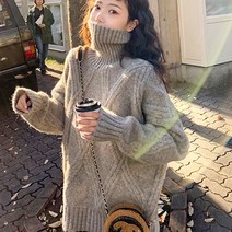 메이킹유 목폴라니트 스웨터 긴팔티셔츠 루즈핏 9848컨드라니트폴라