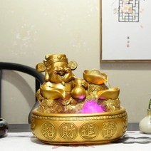 실내인공폭포 소형 사무실 연못 가습기 럭셔리 유럽식 소형실내분수대 실내분수, L