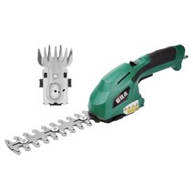 휴대용 미니 다기능 헤지 트리머 잔디 바리깡 충전식, 10.8v 휴대용 더블 블레이드 포함