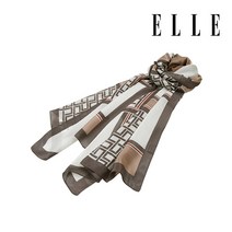 엘르 모던블럭 실크 롱 스카프