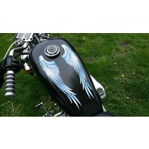 Wing 데칼 스티커 블루 할리데이비슨 혼다 all 모터사이클 헬멧