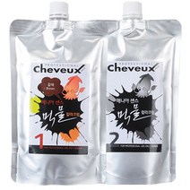 디어스 슈보 매니아 센스 먹물 칼라크림 1제500ml+2제500ml, 1개, 갈색