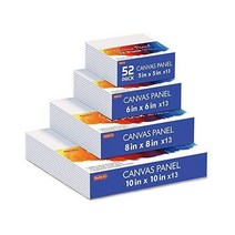 캔버스 52개 세트 셔틀아트 20개 5x5 6x6 8x8 10x10 인치 각각 13개 shuttle art 아크릴 무지 캠버스 판넬 페인팅 유화, 52 Pack Multi Size
