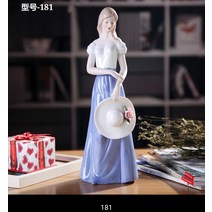 YCS1654 야드로인형 스페인 백색자기 세라믹 도자기인형 생기인형 빈티지오브제 소품샵 빈티지소품샵 여자아이방꾸미기 발리인테리어 자개모빌, K