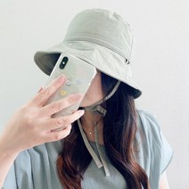 더뷰렛 메이플 버킷햇 바스락 아노락 벙거지 보넷 리본끈 여자 여름 여행 바캉스 모자