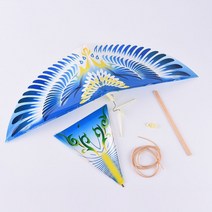 파랑새모형 고무동력기 행글라이더 고무줄슈팅