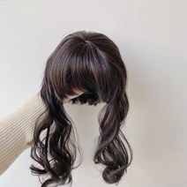 Shengjin어린이 가발 남성과 여성 아기 짧은 곱슬 머리 공주 재미 아기 가발 모자 사진 가발 100 일 아기 헤어 액세서리gnsihgis, S10 블랙 긴 롤 가발