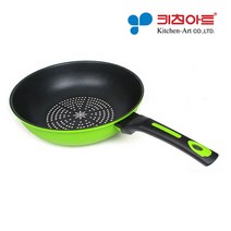 키친아트 스마트 다이아몬드궁중팬-28cm 잘눌러붙지않는 편안한손잡이 가벼운궁중팬 볶음팬/후라이팬/웍팬/인덕션궁중팬/냄비/전골냄비/키친아트궁중팬/스텐레스궁중팬/후라이팬/미니웍