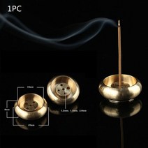 인센스 스틱 홀더 트레이 보관 gold incense burner stick holder buddhism lotus line incense plate base temples, 5