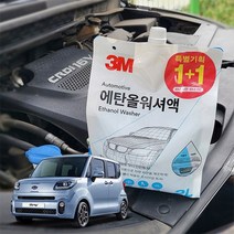 레이EV 3M 에탄올 워셔액 1+1 2L 2P세트, 3M워셔액1+1세트
