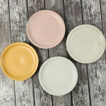 모던 무광 원형접시 디저트 케익 플레이트, 화이트, 3호