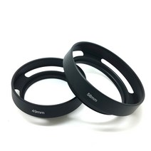 Mingjin 니콘 캐논 소니 펜탁스 후지필름 카메라 용 37mm-62mm 금속 중공 렌즈 후드 태양 그늘 커버, 37mm