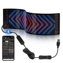 LED전광판 풀칼라 업소용 방수 접이식 디스플레이 USB RGB, B. 16X64CM