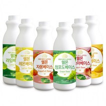 쉘몬 과일 농축액 베이스 1kg 모음전/시럽/원액/에이드 레몬 오렌지 라임 복숭아 한라봉, 그린애플 1kg