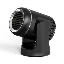 캠핑미니팬히터 원룸온풍기 차박온풍기 미니히터 12v 130w 자동차 히터 미니 전기 팬, 검은색