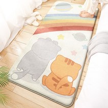 만화 캐시미어 미끄럼 방지 침실 카펫 바닥 깔개 거실 두꺼운 깔개 가정용 어린이 방 침대 옆 담요