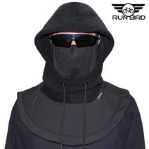 RUNBIRD 기모안감 바라클라바 2중 구조, 검정