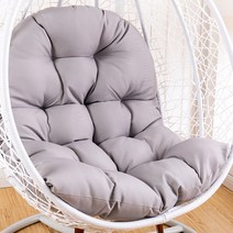 매달려 바구니 쿠션 단일 매달려 난초 이동식 빨 새 둥지 스윙 쿠션 매달려 의자 쿠션 등나무 크래들 두껍게 쿠션 일반방석 곤돌라 좌석시트 싱글 접난 분리세탁 빈백소파 그네 매트 그네의자 쿠션 두꺼운 의자매트, 타포린 그레이 001 + 안감과 솜 (면)
