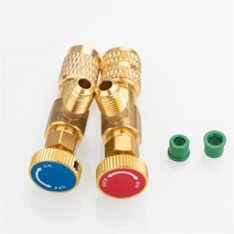 에어컨냉매벨브 컨트롤벨브 2pcs 냉매 안전 밸브 퀵 커플 링 r410 r22 279, 5-시안
