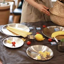 [리본제이]포스코 생산 스텐 접시 3호 25cm, 단품