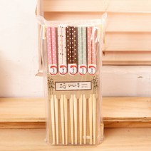 STNY_물방울 젓가락 5개입 나무 요리 튀김 용 조리용 주방용 우드 다용도