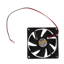 커스텀수냉 pc 쿨러 게이밍 80mm CPU 컴퓨터 팬 노트북 냉각 패드 쿨러 2 핀 고속 12 V DC 0.32A, 한개옵션0