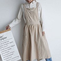 린넨 모던 앞치마 에이프런 3style, 모던앞치마 A / 베이지