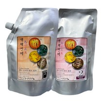 세화 색채진미 한방헤나 칼라크림 1제+2제 각500ml, 밝은갈색