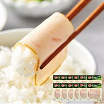 하림 밥싸먹는 닭가슴살 슬라이스 129g 4봉, 밥.닭.슬라이스햄43g 12봉, 43g