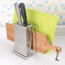 국산 스텐 쟁반 도마 칼 꽂이 보관함 거대치, 칼도마수납대 단품